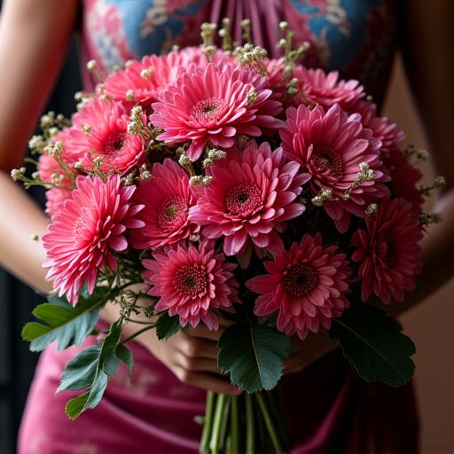 ボリュームのある豪華なブーケ