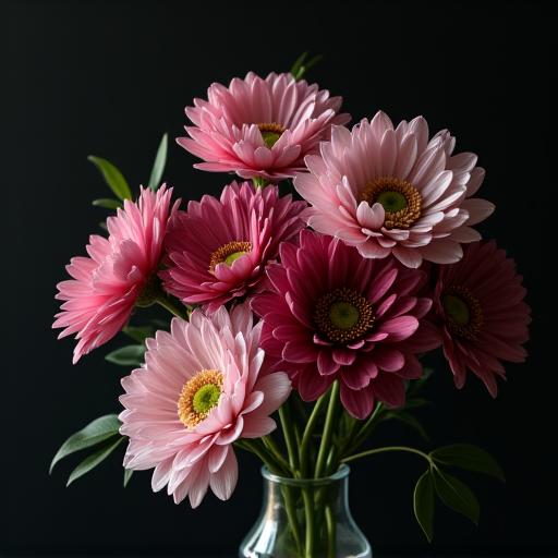 シックな色合いのフラワーアレンジメント